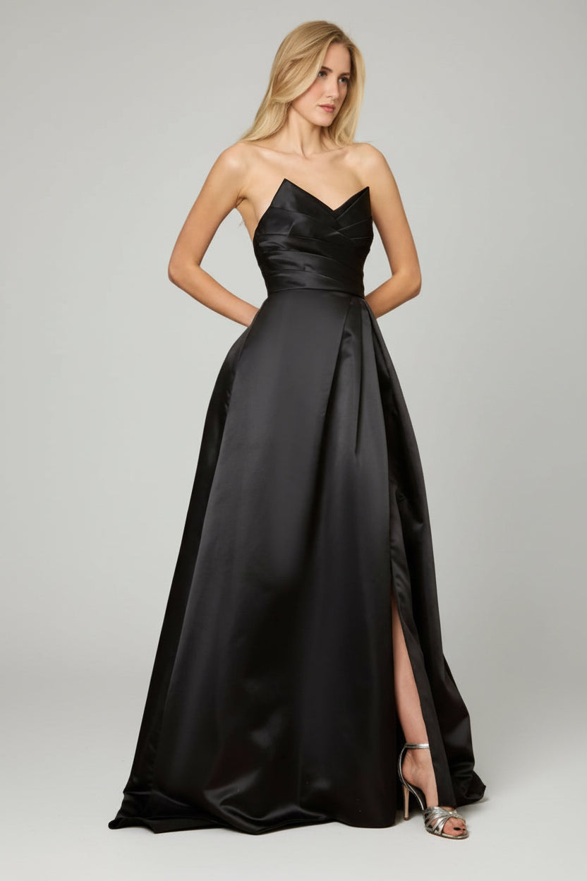 Dylan and Davids Full-Length Black Formal Ball Gown Party Dress