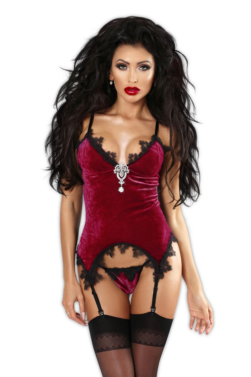 rotes Gorset Wonderful - L/XL-0