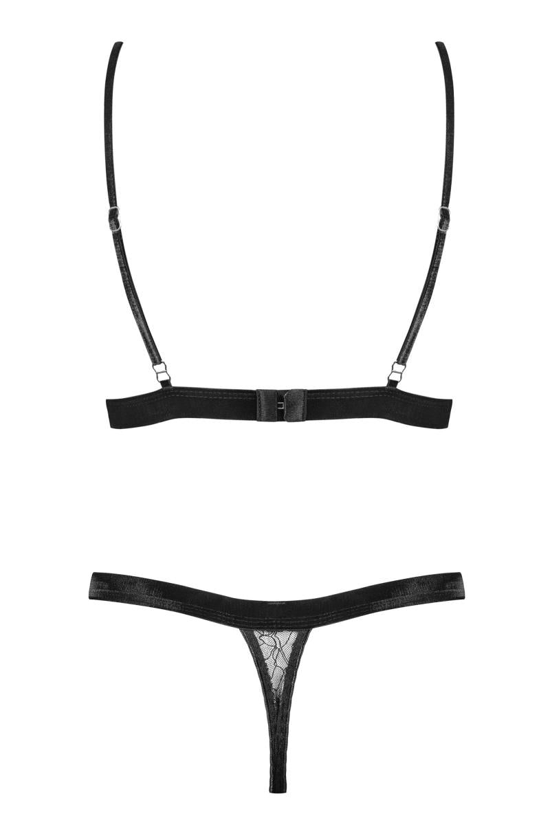 Set consisting of bralette lace and thong